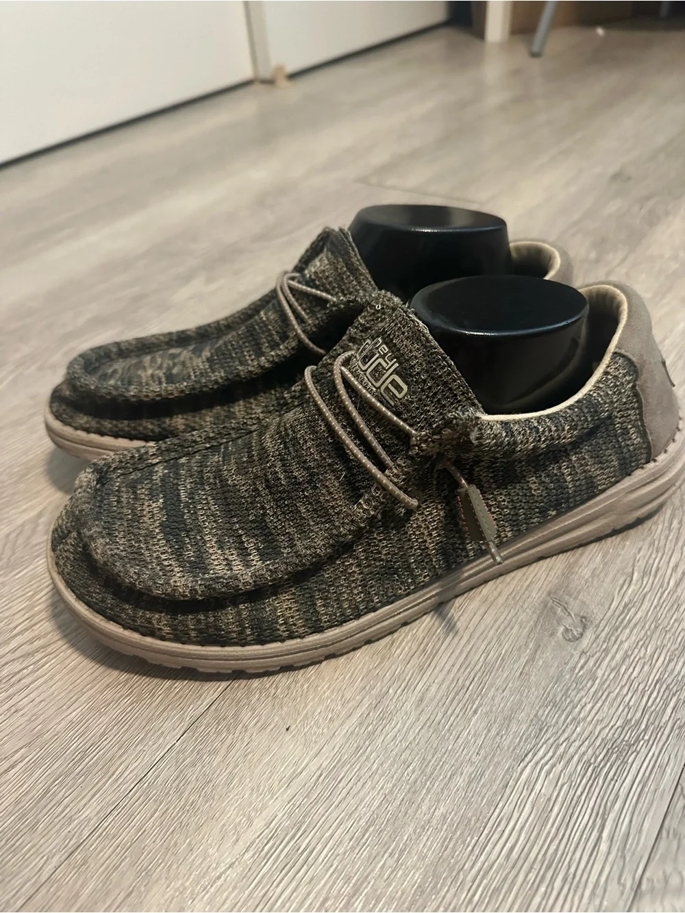 Hey Dude Mens Sz 10 Wally Shoes Knit Slip-On Loafer